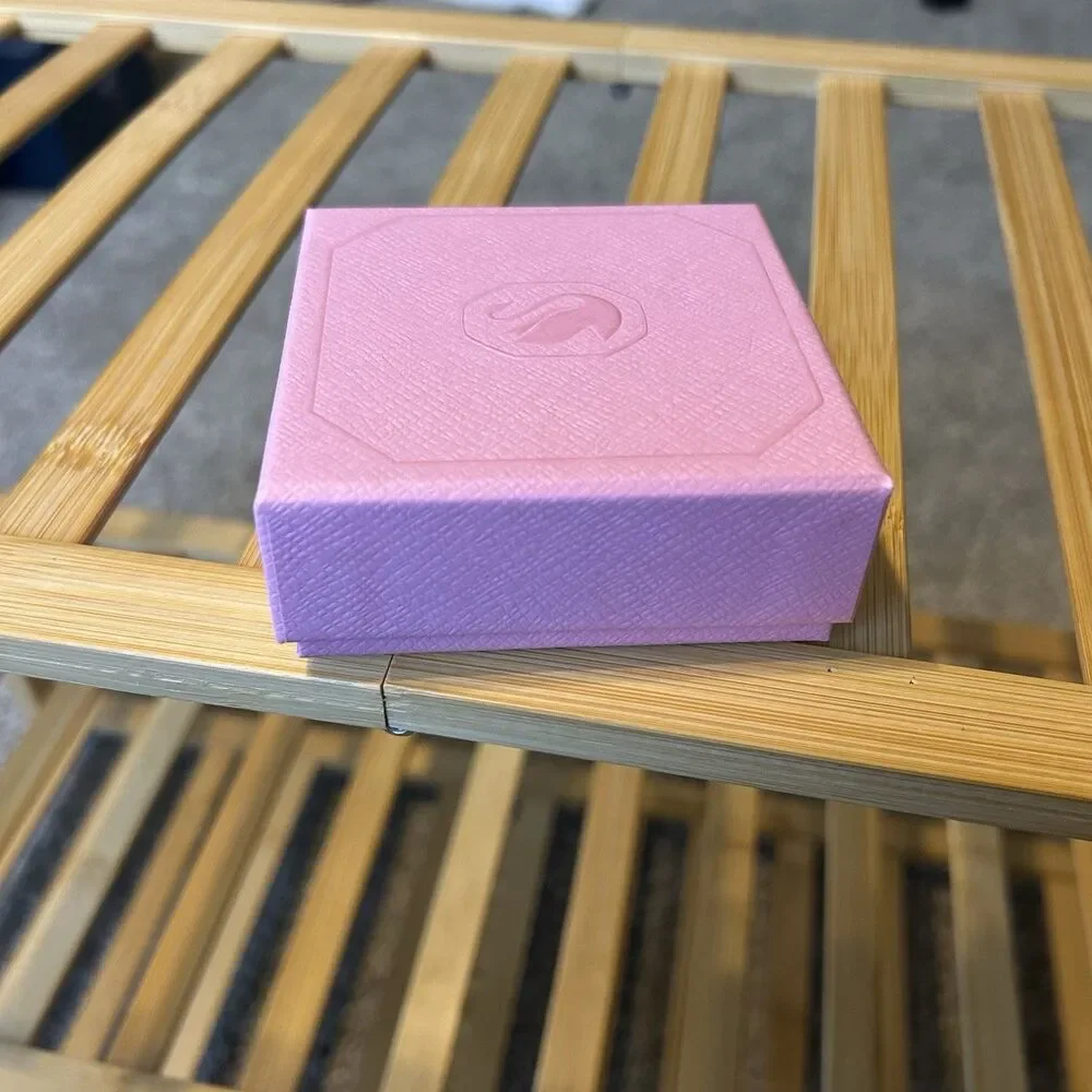 EMPTY REPLACEMENT BOX ONLY -  Swarovski Small Pink Jewelry Box w/ Inserts